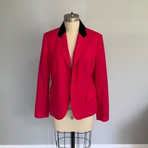 Talbots Pink Blazer with Black Collar